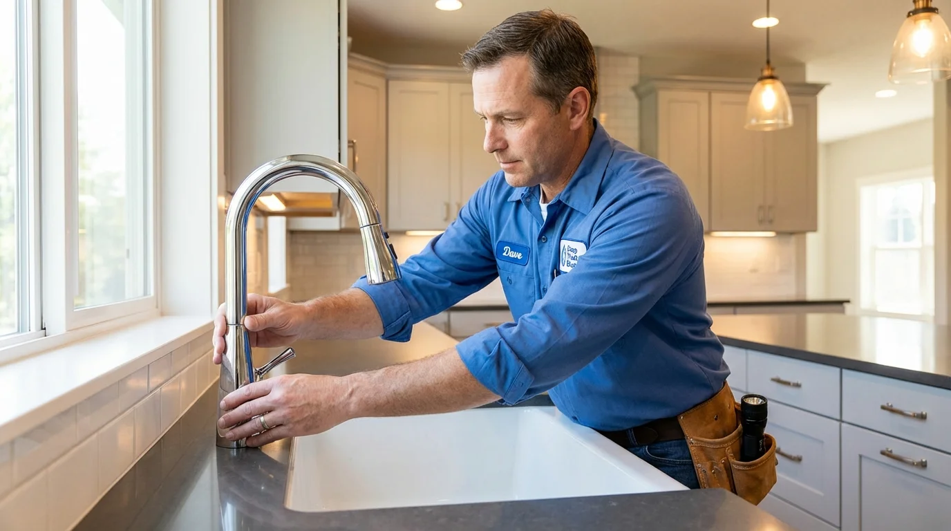 Kitchen faucet installation by Johns Plumbing LLC in Idalou