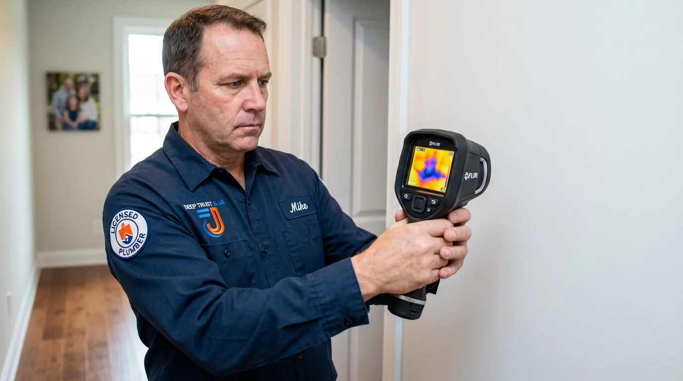 Thermal imaging leak detection by Johns Plumbing LLC in Idalou